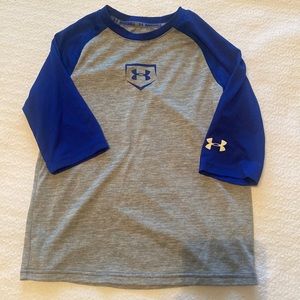 Under Armour boys baseball half sleeve dri fit style shirt - VGUC, Youth Small